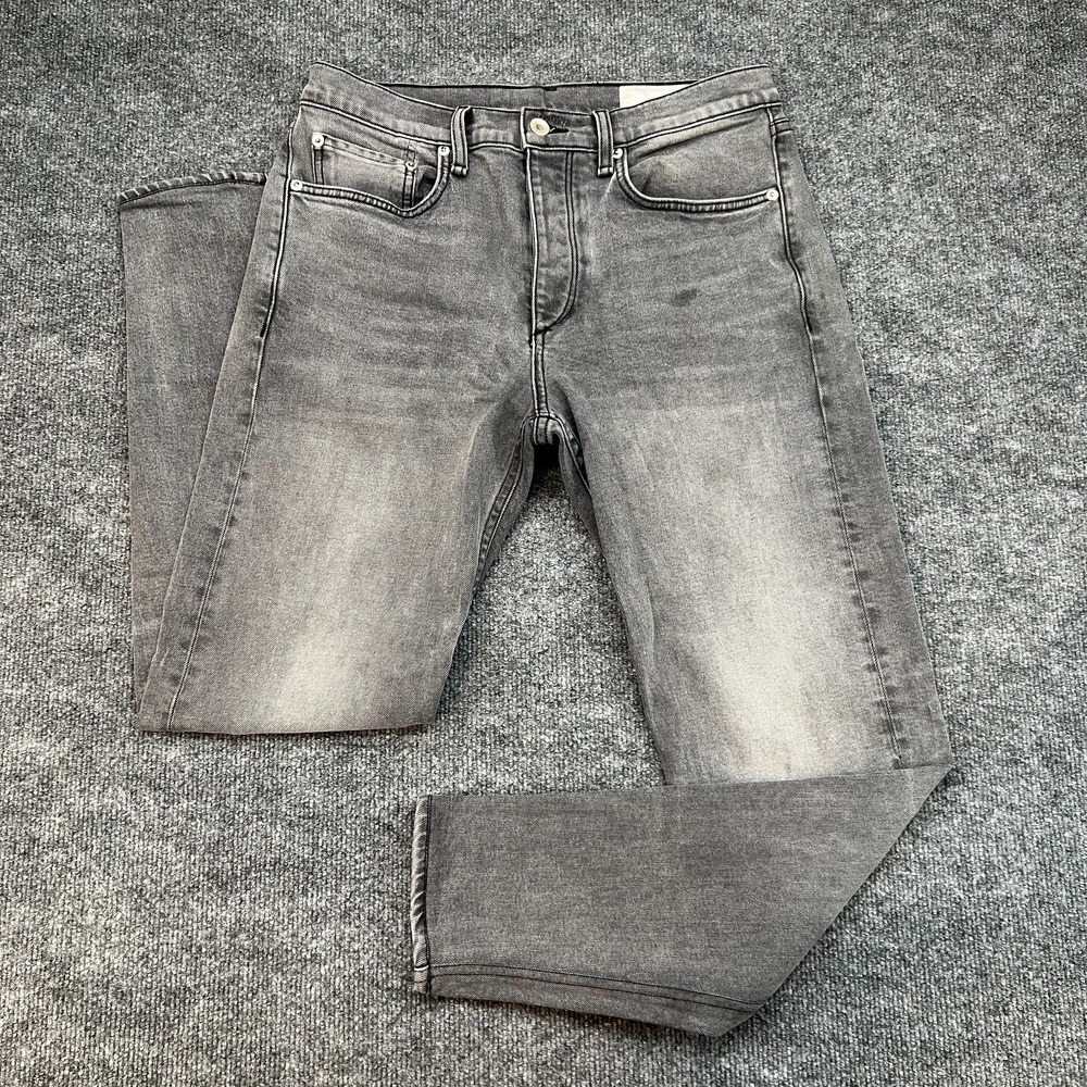 Rag & Bone Jeans Mens 32x29 Gray Slim Leg Fit 2 Stretch Pants